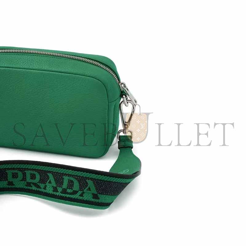 PRADA LEATHER CROSSBODY SHOULDER BAG 1BH192 (19*12*6cm) 